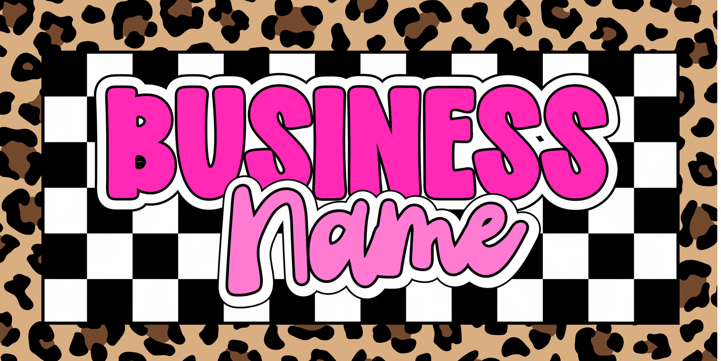 Leopard + Checkered Print Facebook Cover