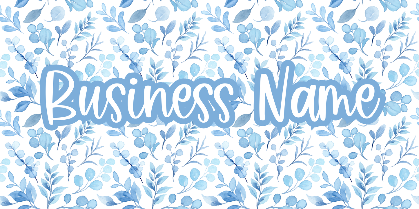 Blue Floral Facebook Cover