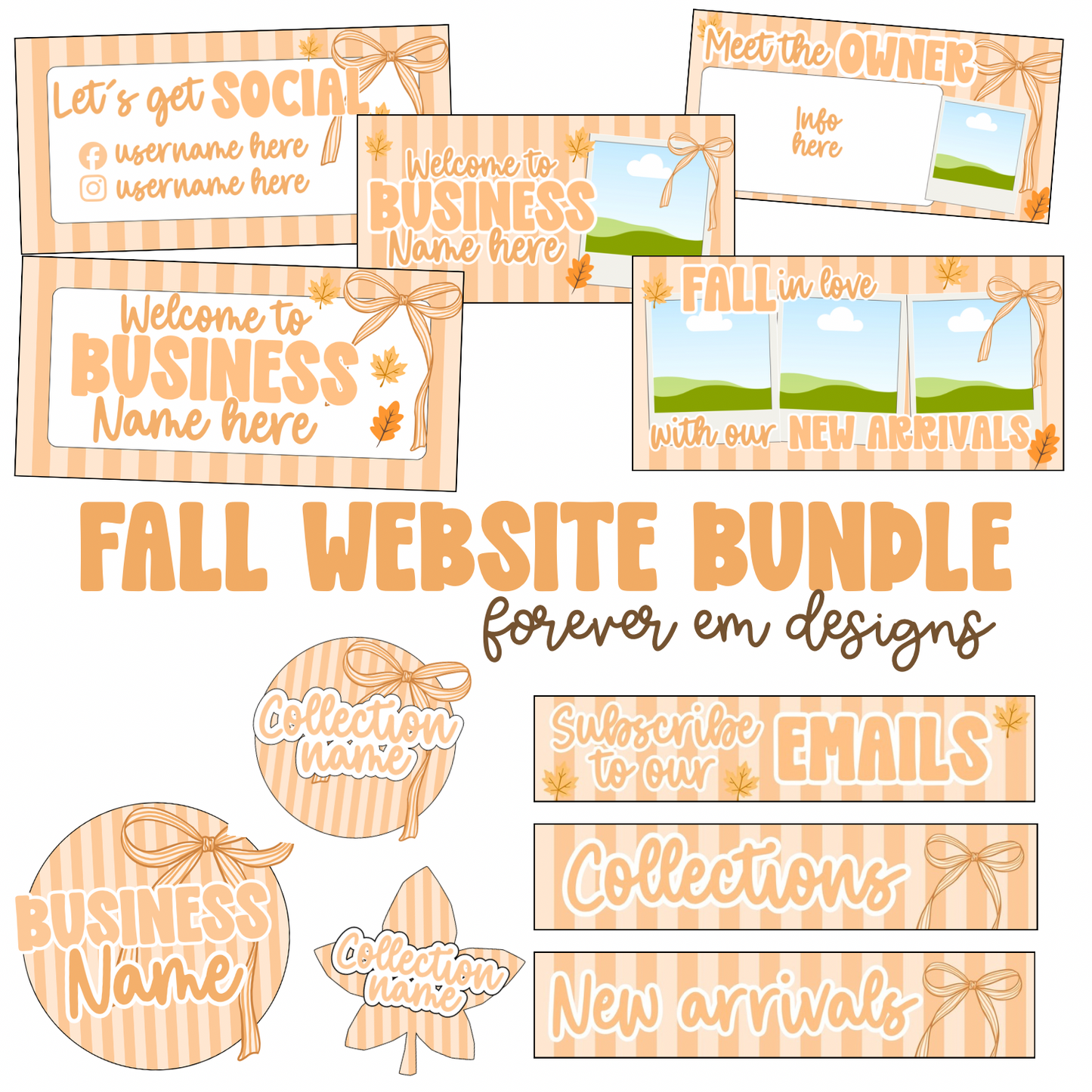 Fall Website Bundle