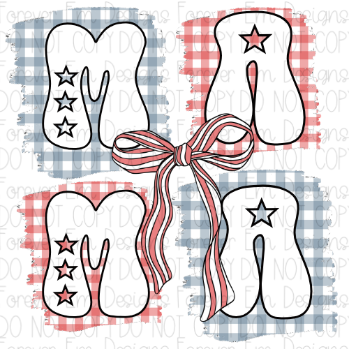 4th of July Mama PNG