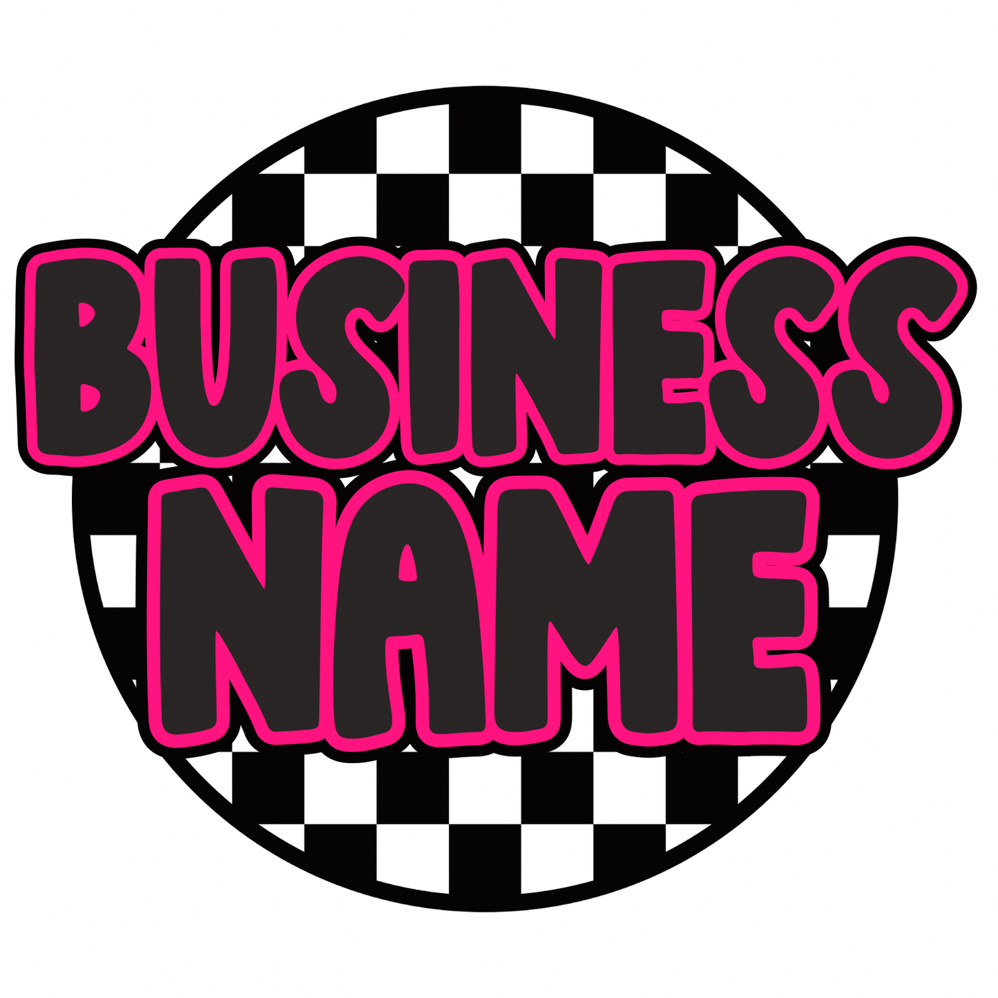 B&Pink checkered logo