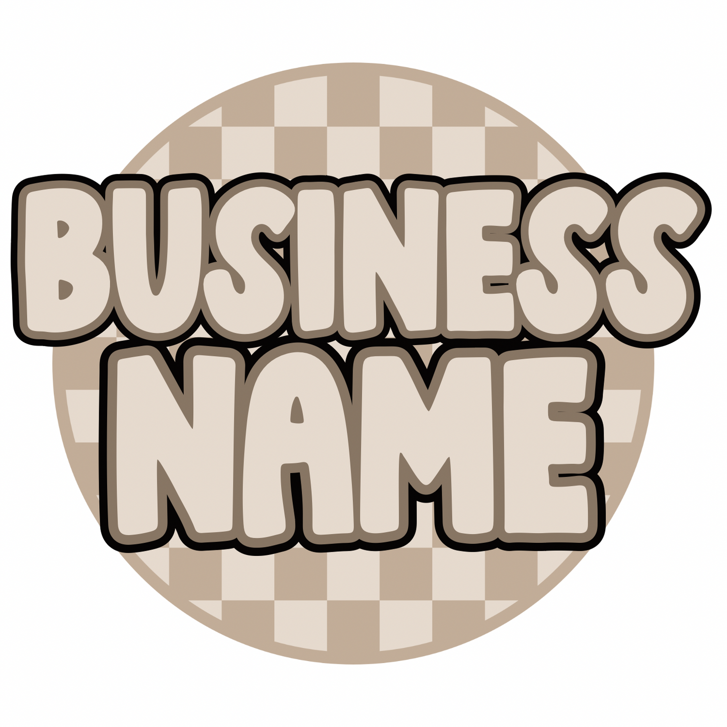 Neutral checkered logo