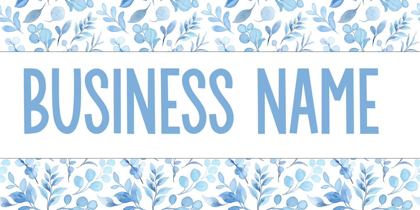 Blue Floral Facebook Cover