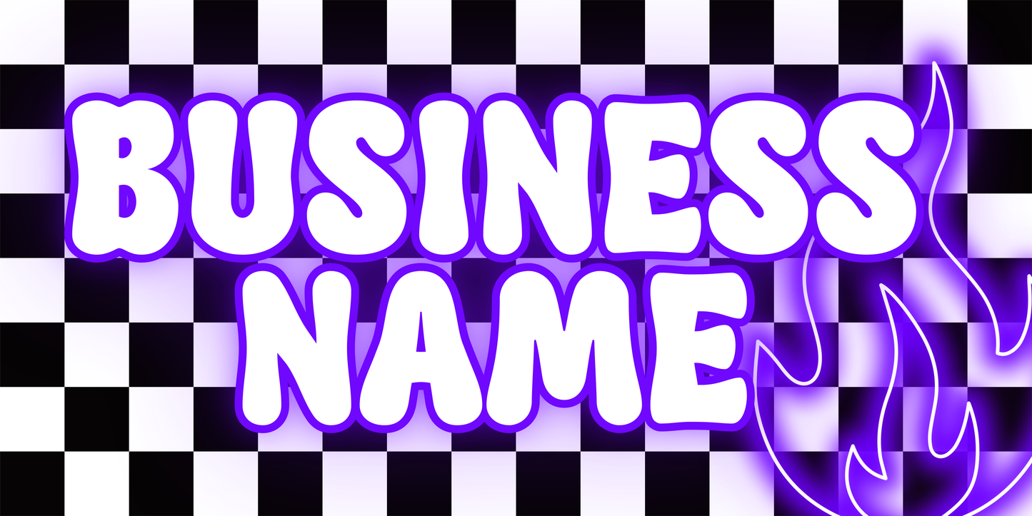 Purple Neon Fire Facebook Cover