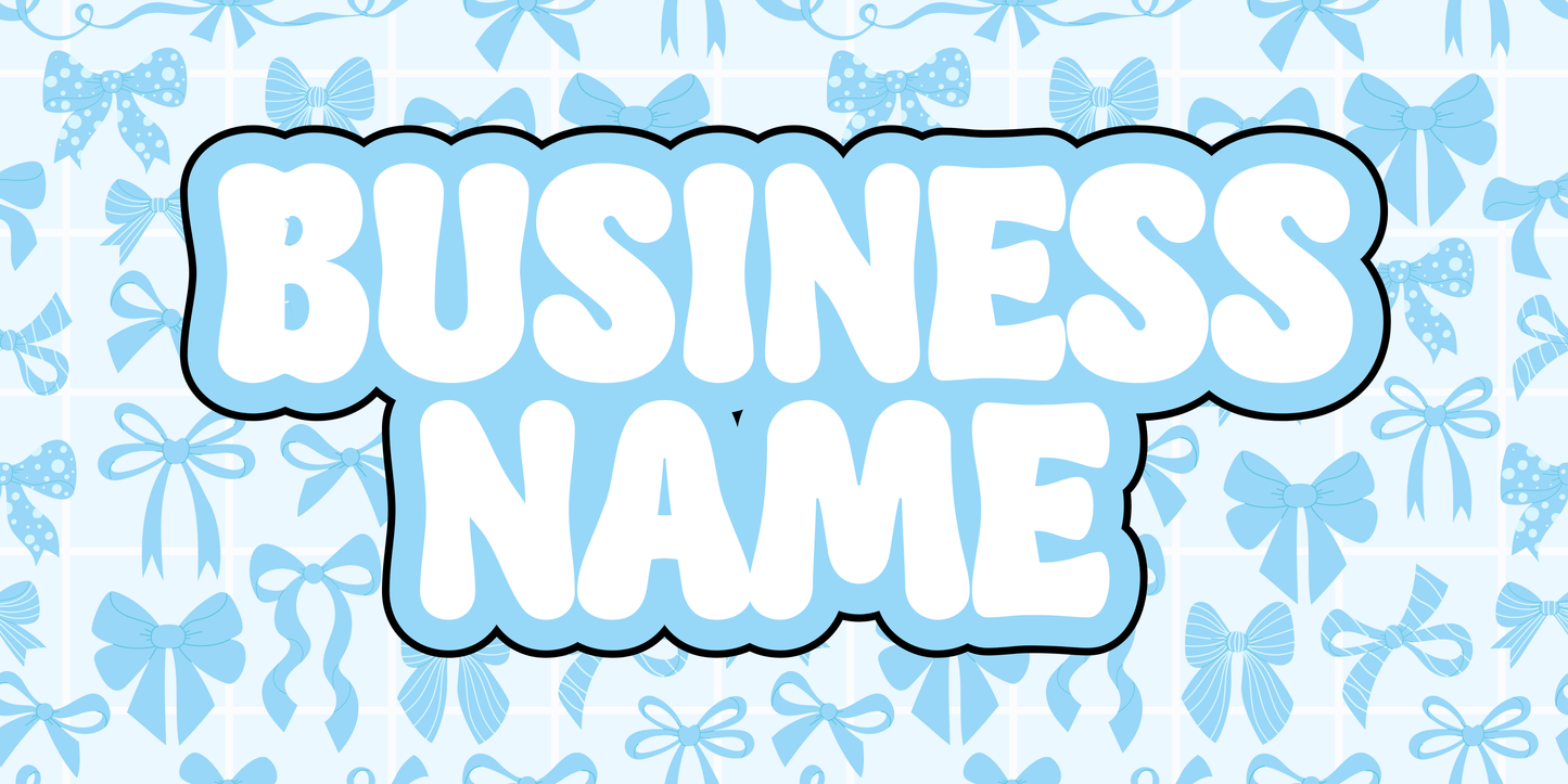 Blue Bow Facebook Cover