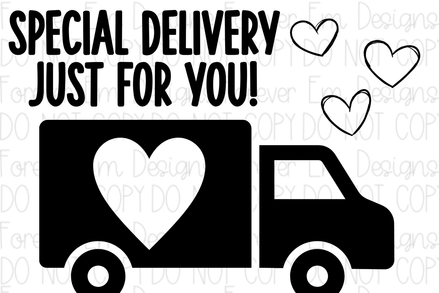 Special Delivery thermal label design