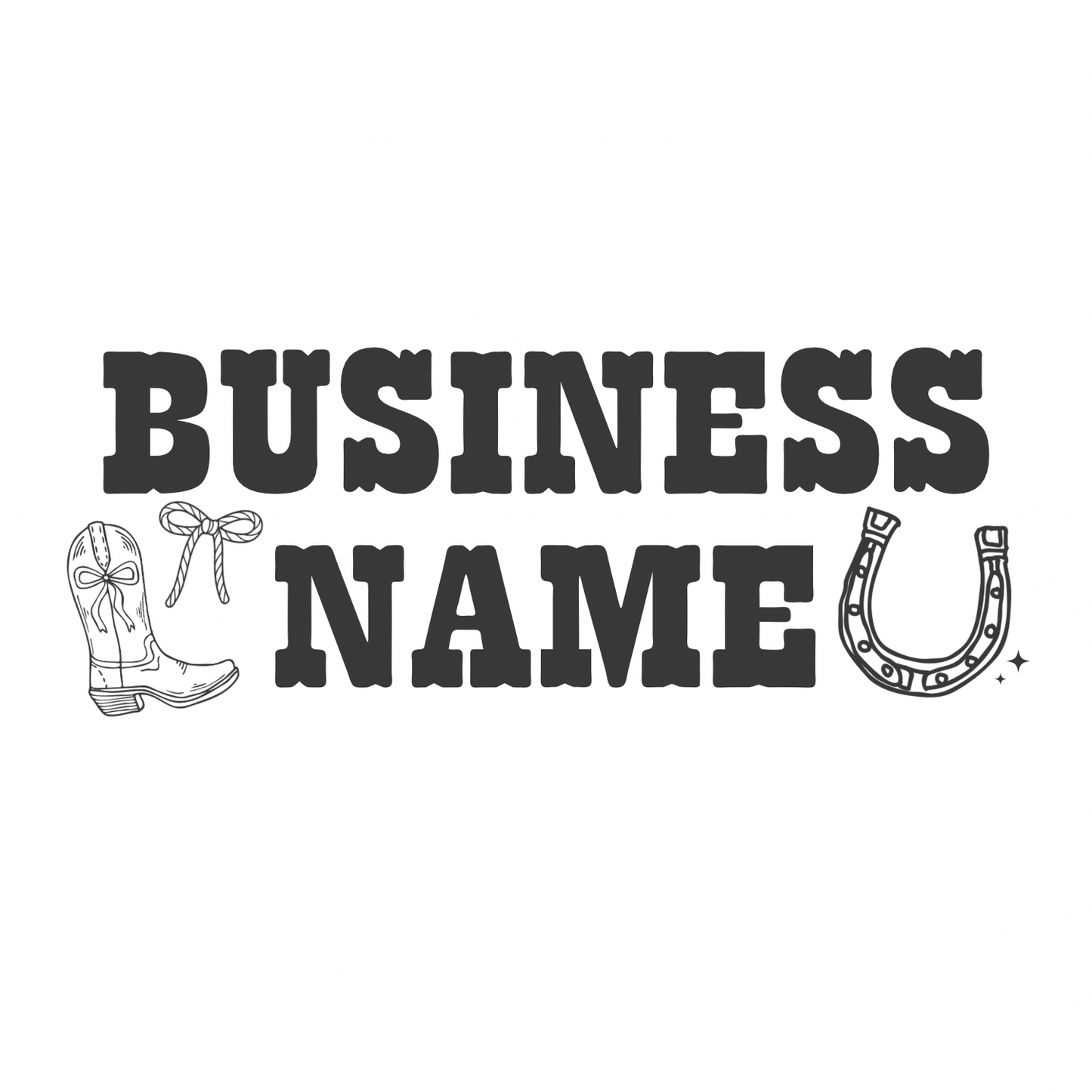 Western Dainty Premade Logo