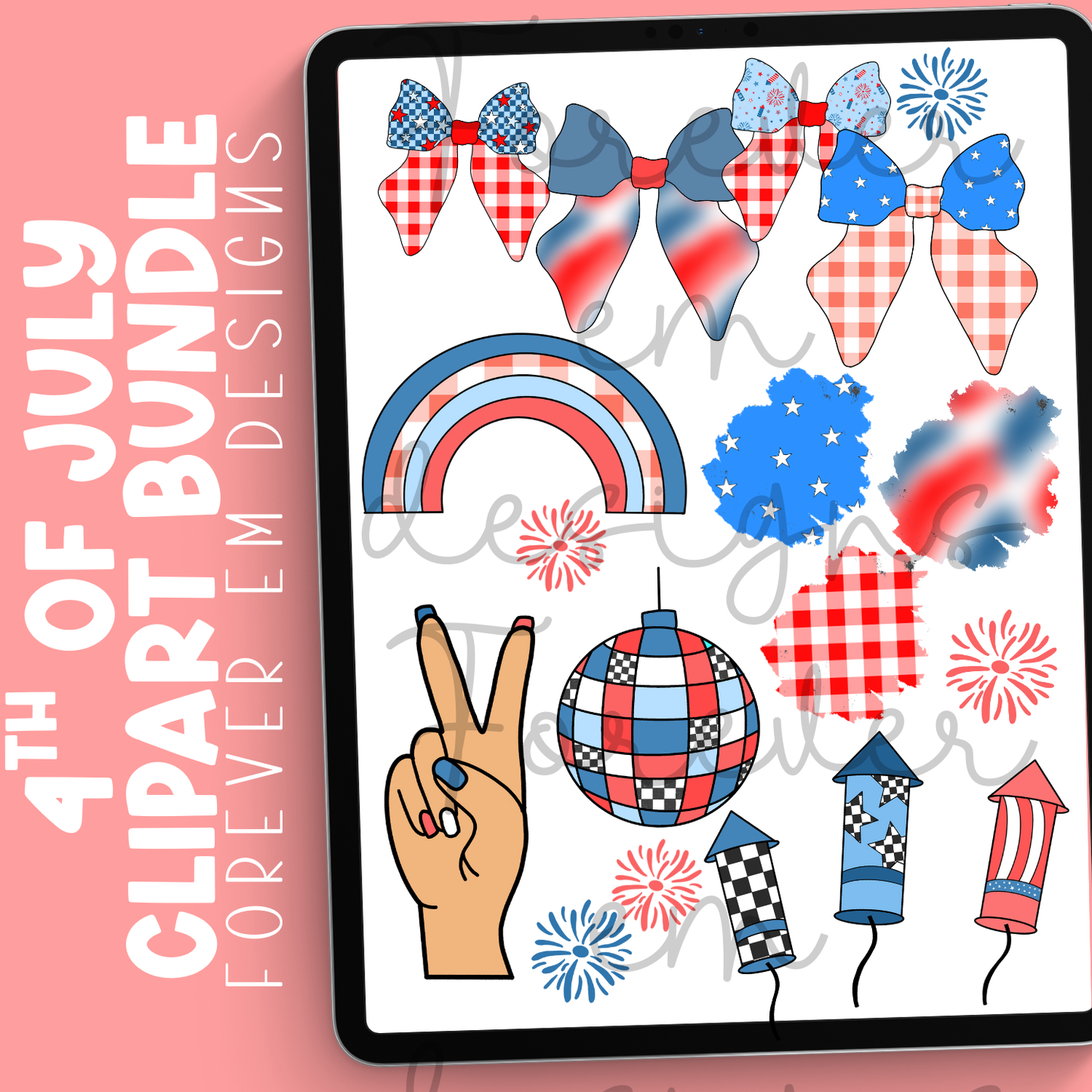 4th of July Clipart Bundle