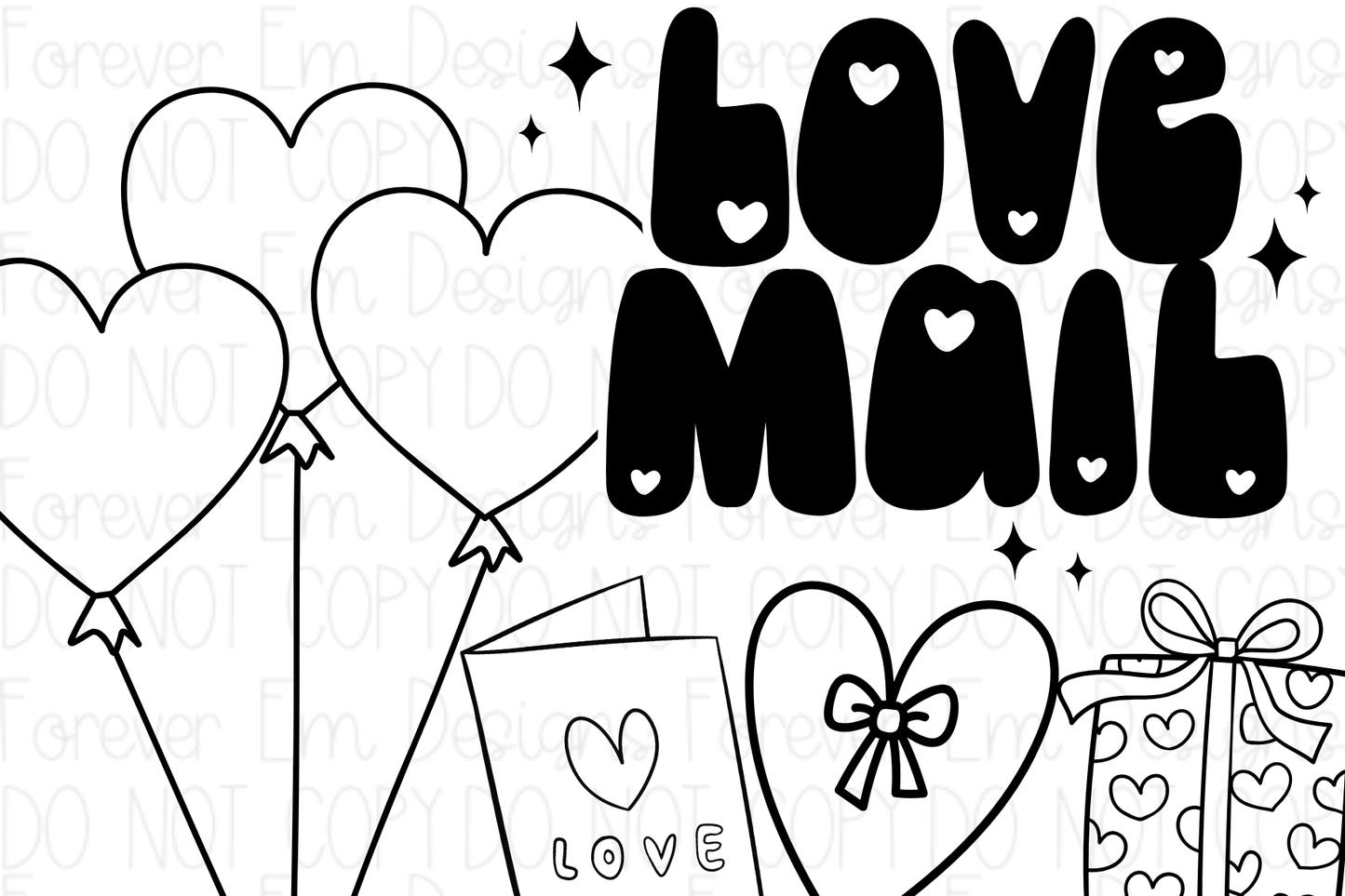 Valentine’s Day thermal label design