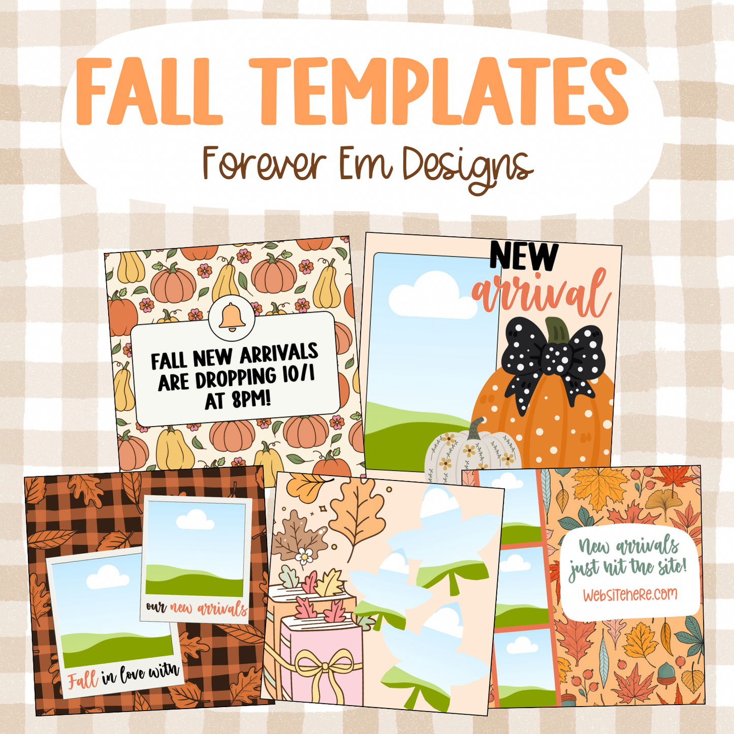 Fall Mini Template bundle