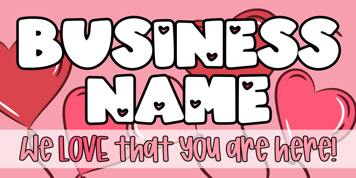 Heart balloons V-Day Facebook Cover