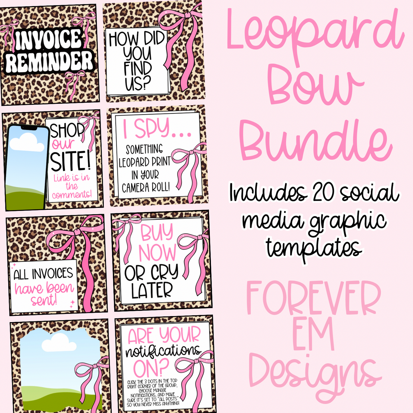 Leopard Bow Bundle
