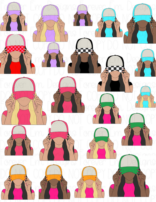Trucker Hat Clipart Bundle