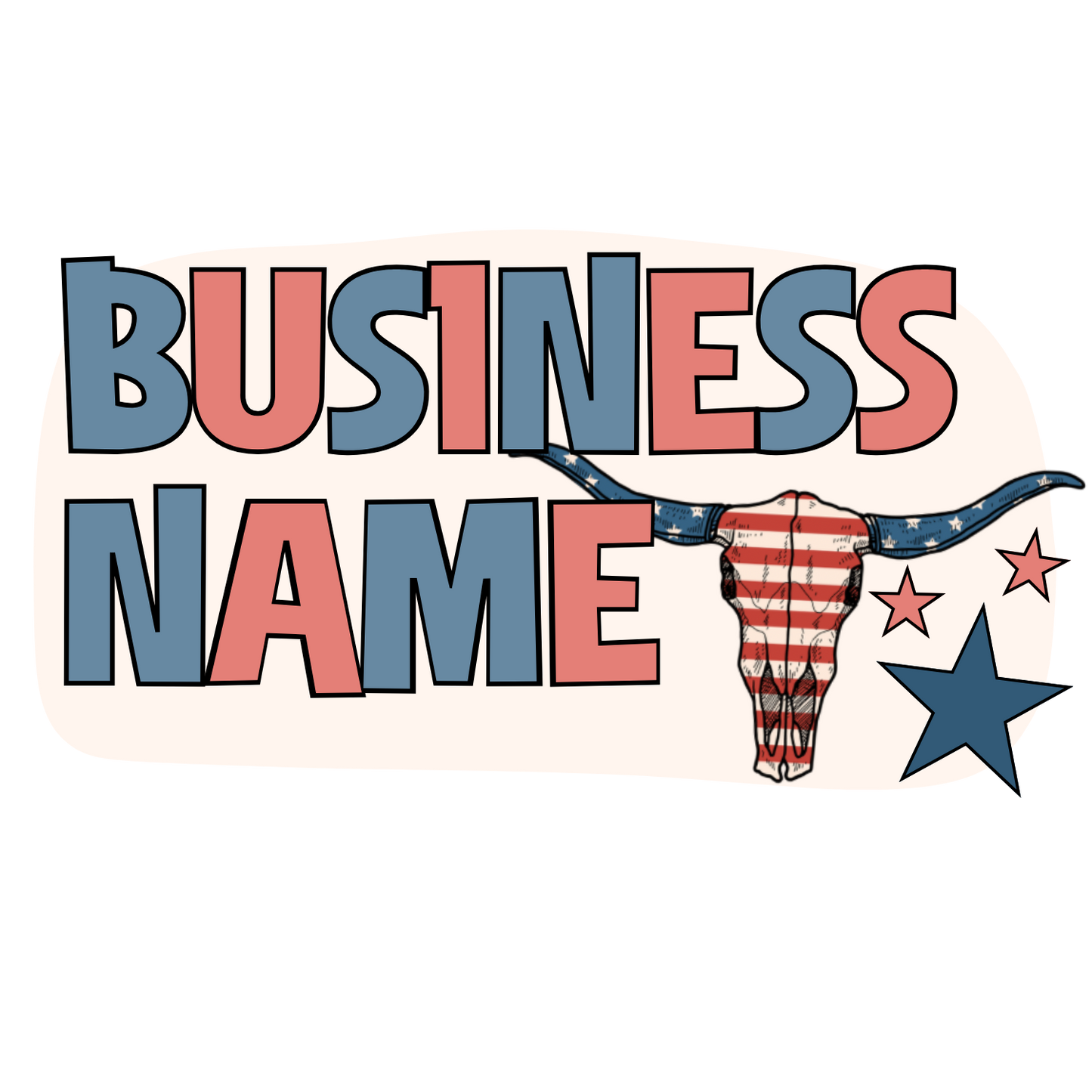 4th of July Premade Logo