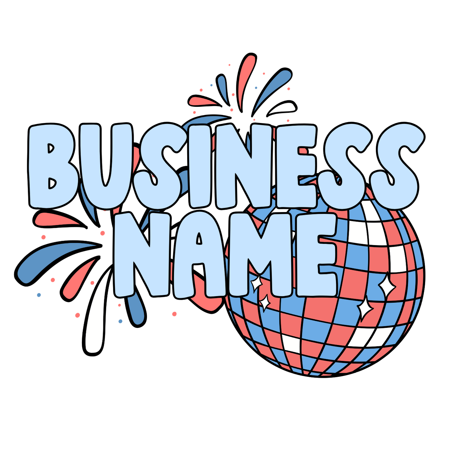 4th of July Premade Logo