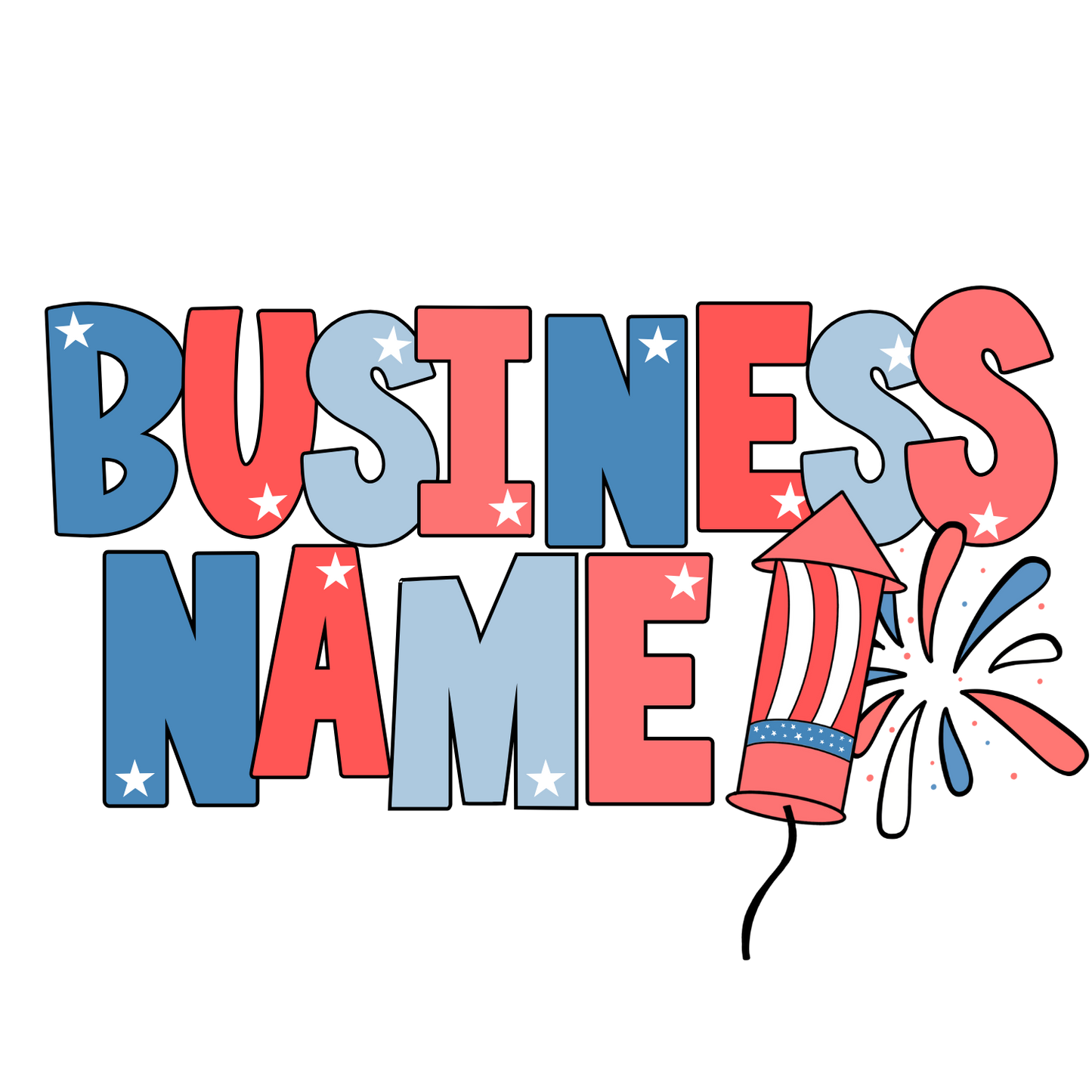 4th of July Premade Logo