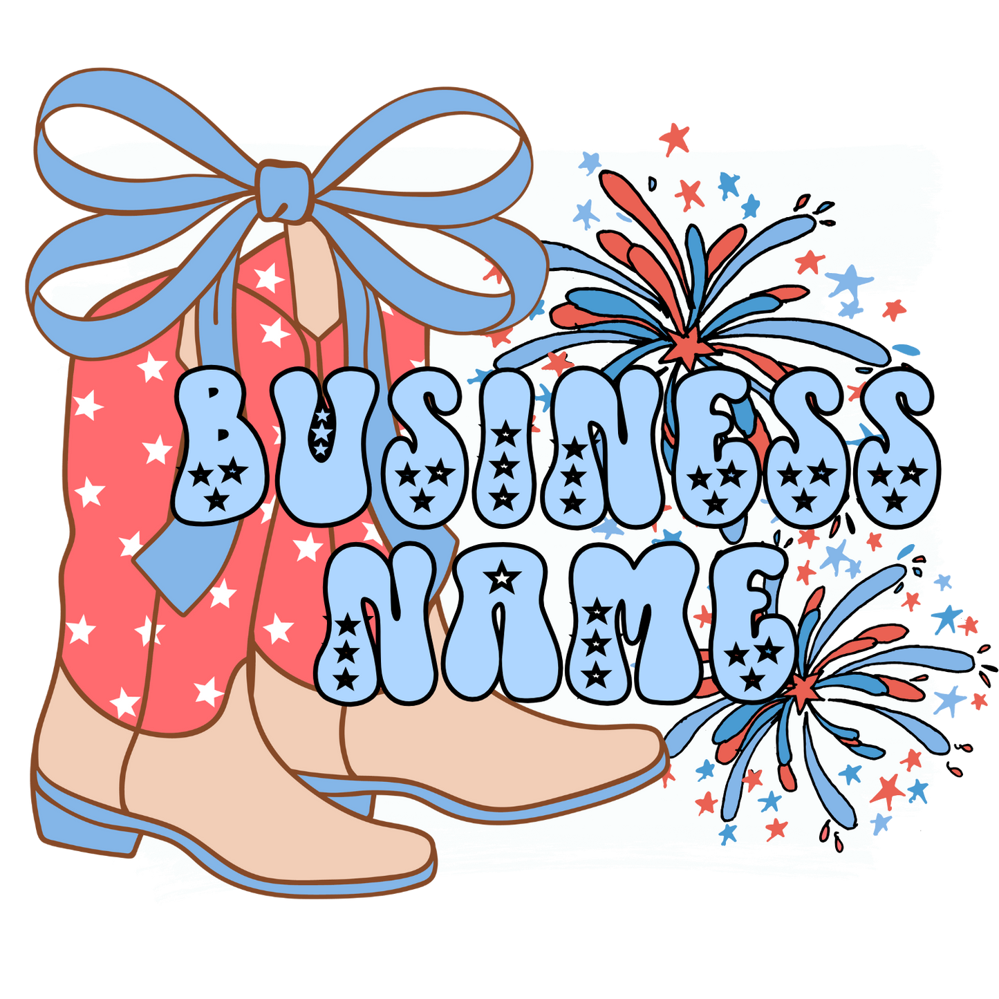 4th of July Premade Logo