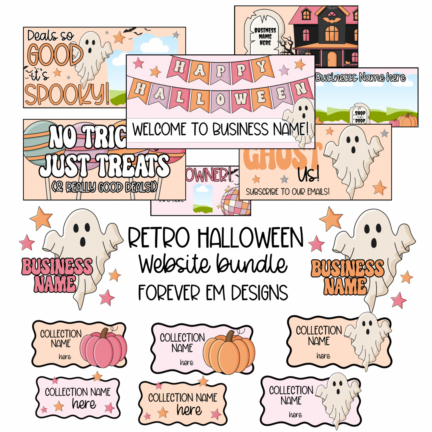 Retro Halloween Website Bundle