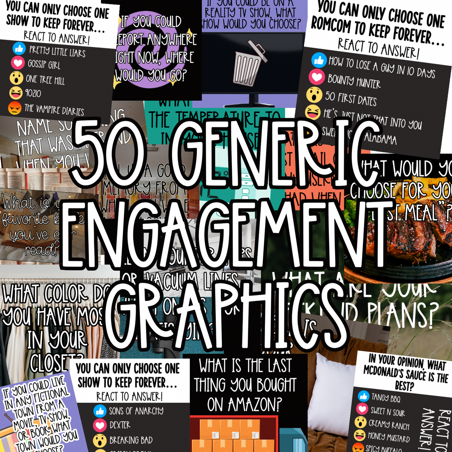 50 Generic Engagement Graphics