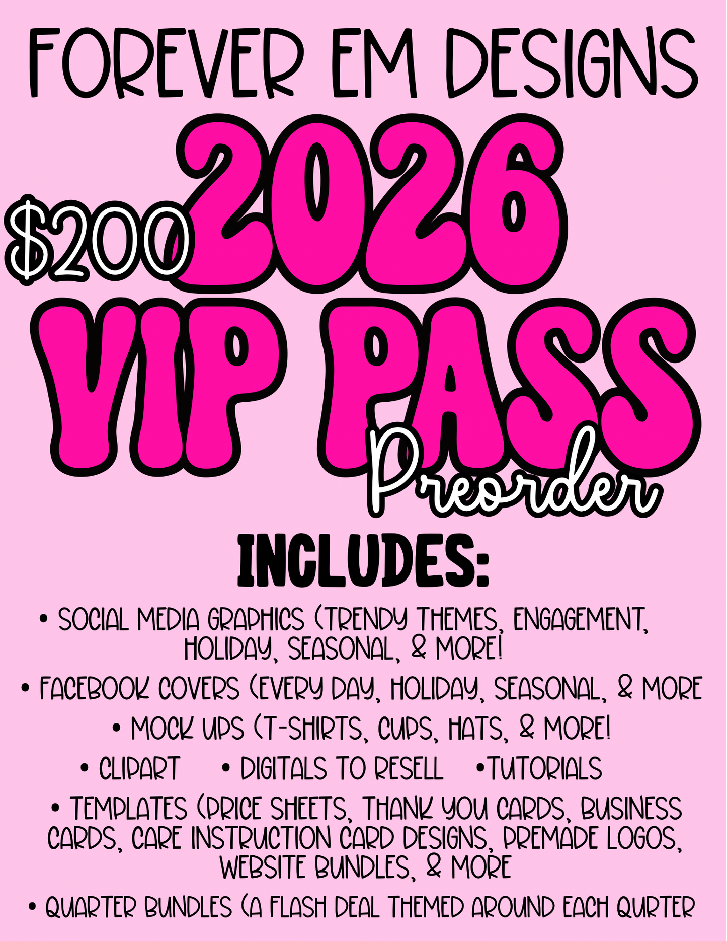 2026 VIP Pass- PREORDER