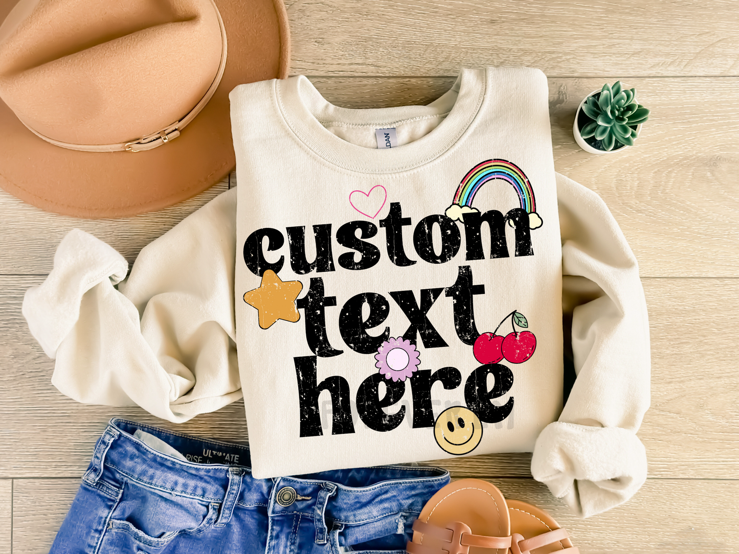 Retro CUSTOM TEXT png - 1/2 business day tat!