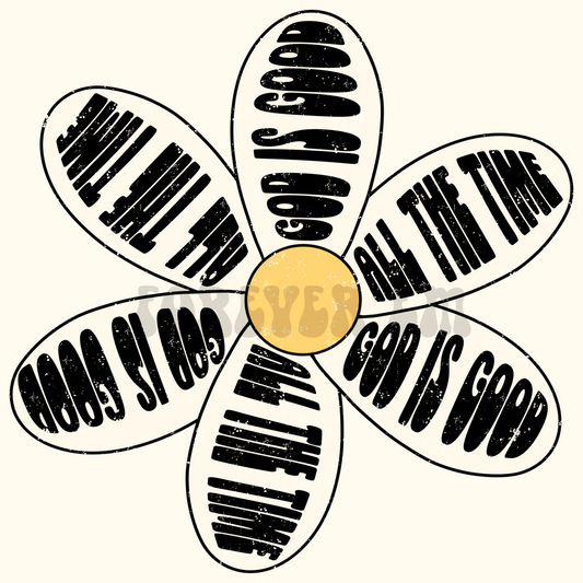 God is good daisy png