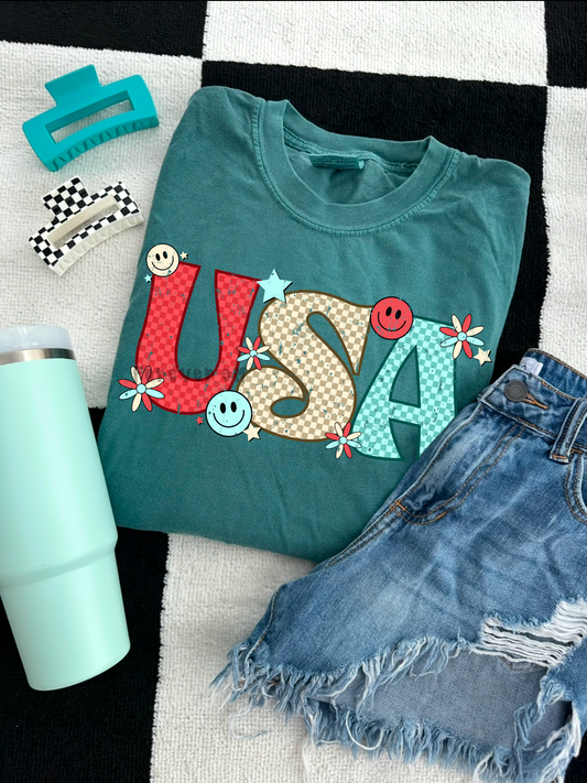 Checkered Retro USA png