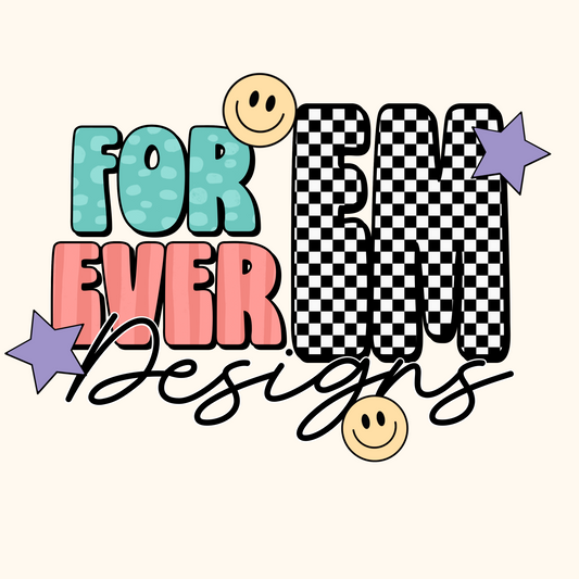 Retro checkered Business name CUSTOM PNG