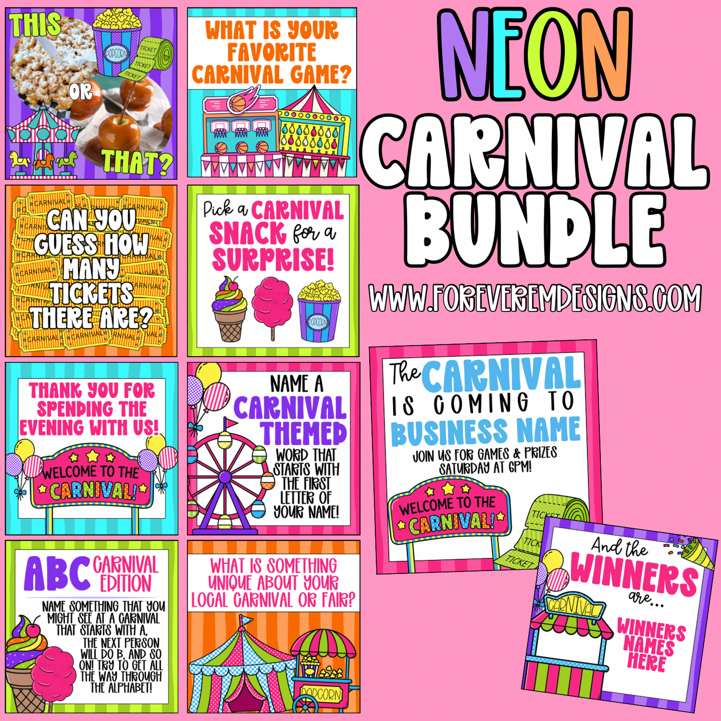 Neon Carnival Games & Engagement