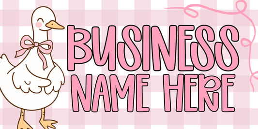 Gingham/Goose Facebook Cover Template