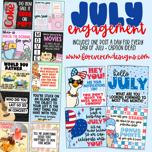 Monthly Engagement Bundle- July
