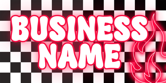 Red Neon Fire Facebook Cover
