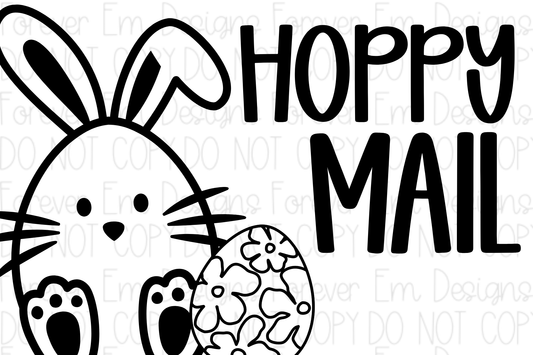 Easter thermal label design