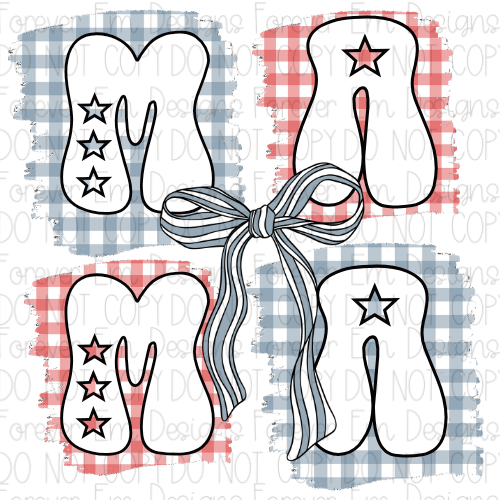 4th of July Mama PNG