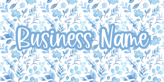 Blue Floral Facebook Cover