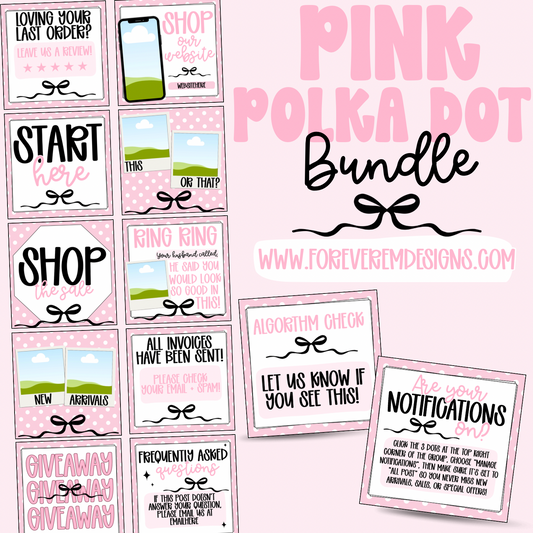 Pink Polka Dot Bundle