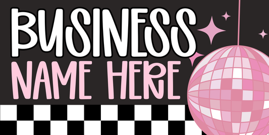 Checkered Disco Facebook Cover Template