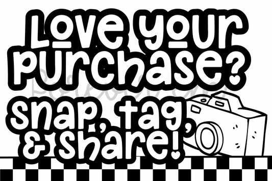 Loving your purchase Thermal Sticker Design