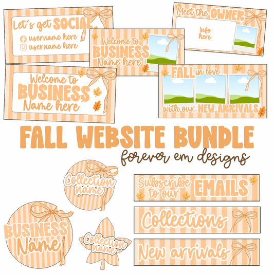 Fall Website Bundle