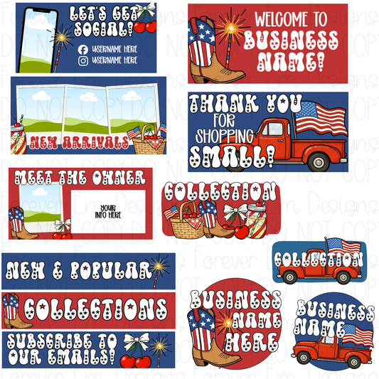 A Small Town 4th Website Bundle