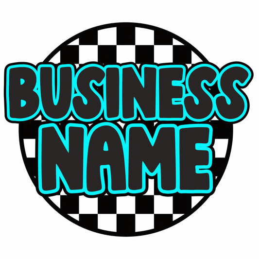 B&Teal checkered logo
