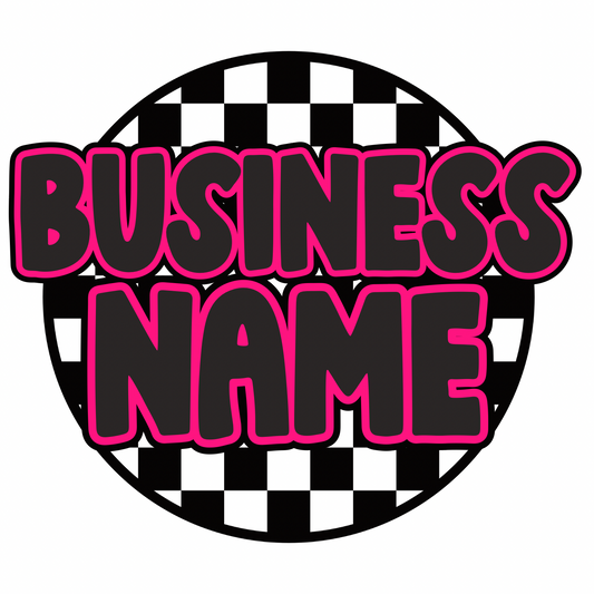 B&Pink checkered logo