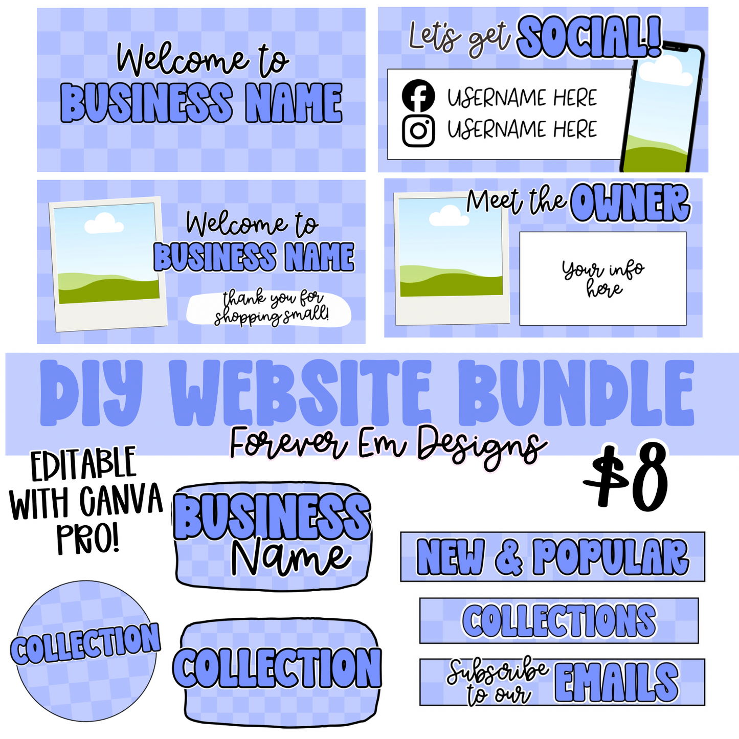 Purple Check Website Bundle