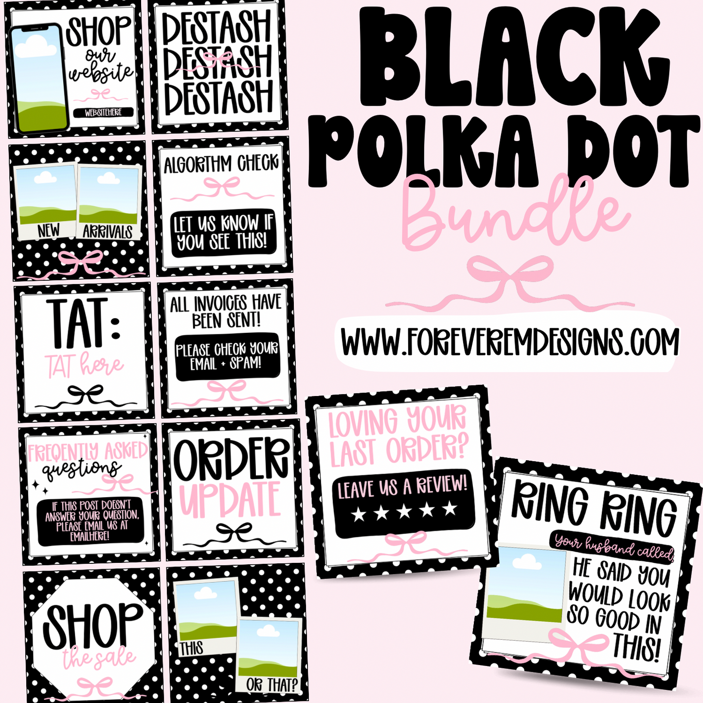 Black Polka Dot Bundle