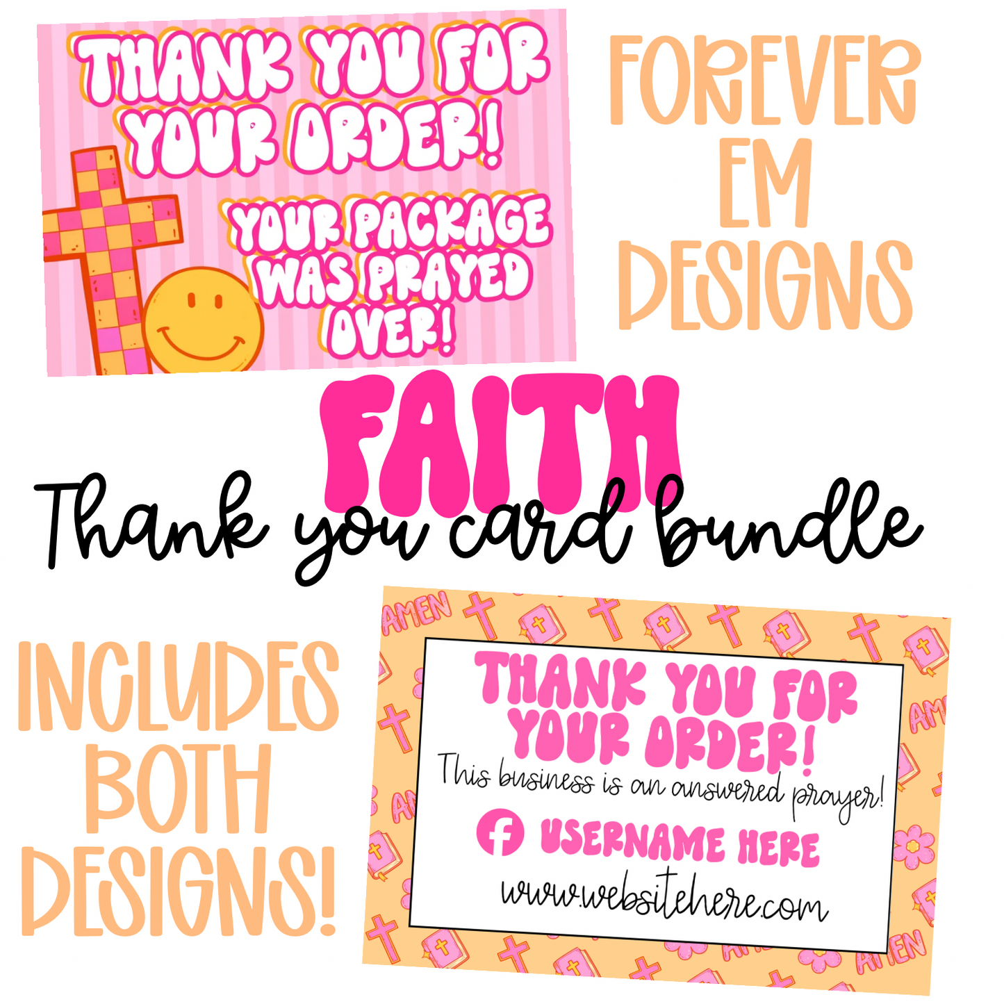 Faith Thank You Card Bundle