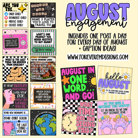 Monthly Engagement Bundle- August