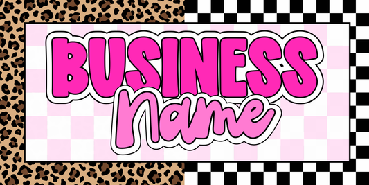 Leopard + Checkered Print Facebook Cover