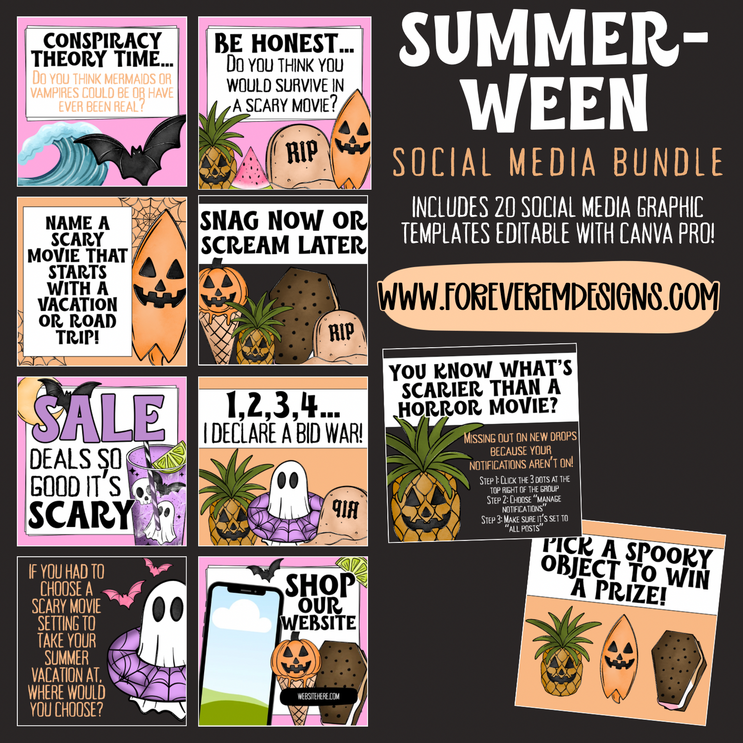 Summer-Ween Social Media Bundle