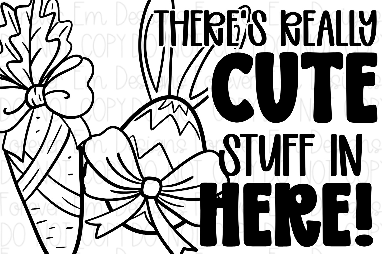 Easter thermal label design