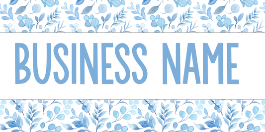 Blue Floral Facebook Cover